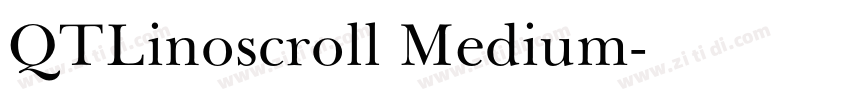 QTLinoscroll Medium字体转换